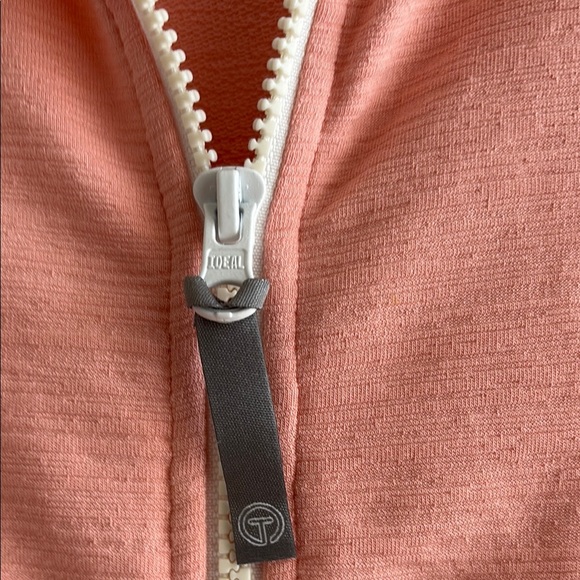 Talbots Light Pink/Orange Zip-Up Jacket SPF 50+ - Picture 3 of 6